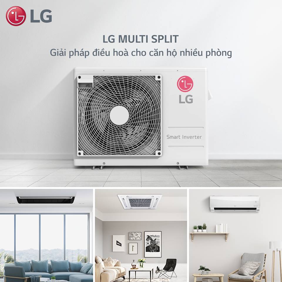 Máy lạnh multi LG Inverter giá rẻ nhất thị trường, tặng kèm quà hấp dẫn