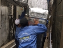 Công trình thi công máy lạnh tủ đứng nối ống gió 20hp Daikin cho nhà xưởng tại Gò Vấp